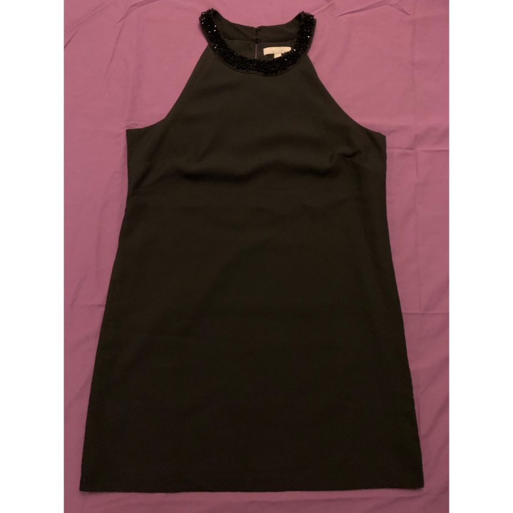 Banana Republic LBD beaded sequin halter neck, 14